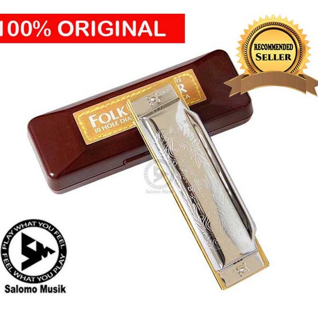 Harmonika Harmonica Suzuki Folk Master 10 Hole 1072 Nada G