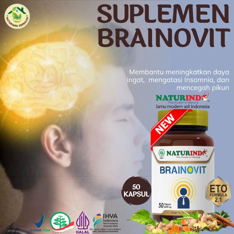 Obat Herbal Insomia Sulit Susah Tidur Insomnia BRAINOVIT NATURINDO