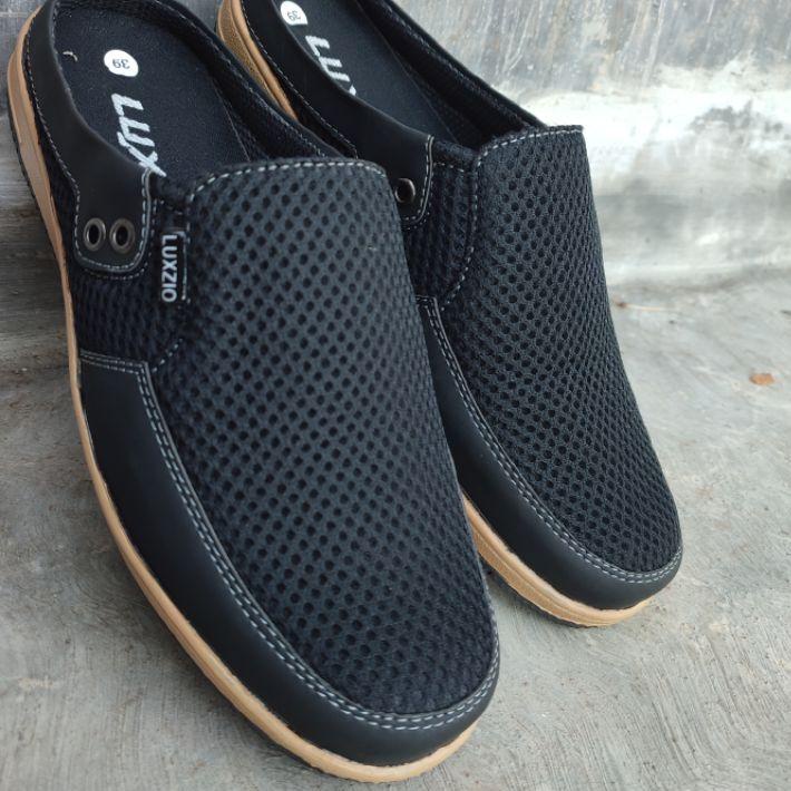 す Selop bustong kain sintesis tersedia size39_ 44 . sepatu casual slip on pria ㊎