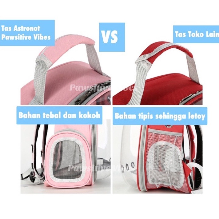 Cat Bag / Pet Bag Tas Astronot Kucing Anjing | Tas Transparan | Pet Cargo Tas Kucing Murah | Tas Ransel Hewan atau Travel Bag Nyaman dan Anti Air Cat Bag