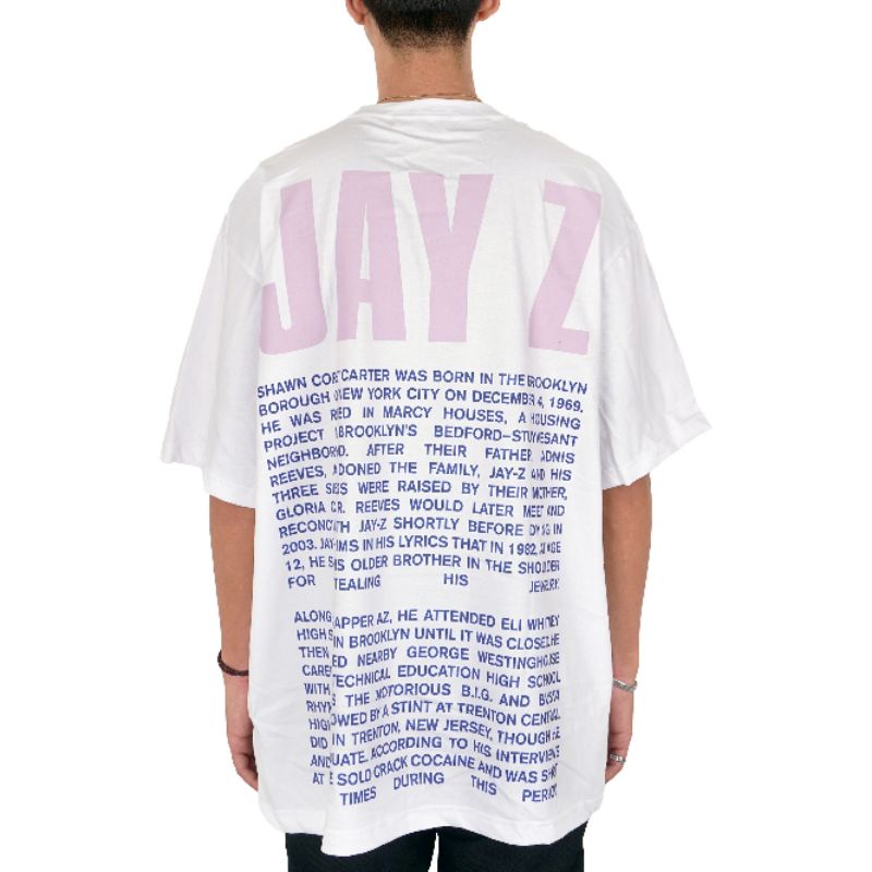 KAOS TSHIRT VINTAGE OVERSIZE JAY Z PUTIH UNISEX