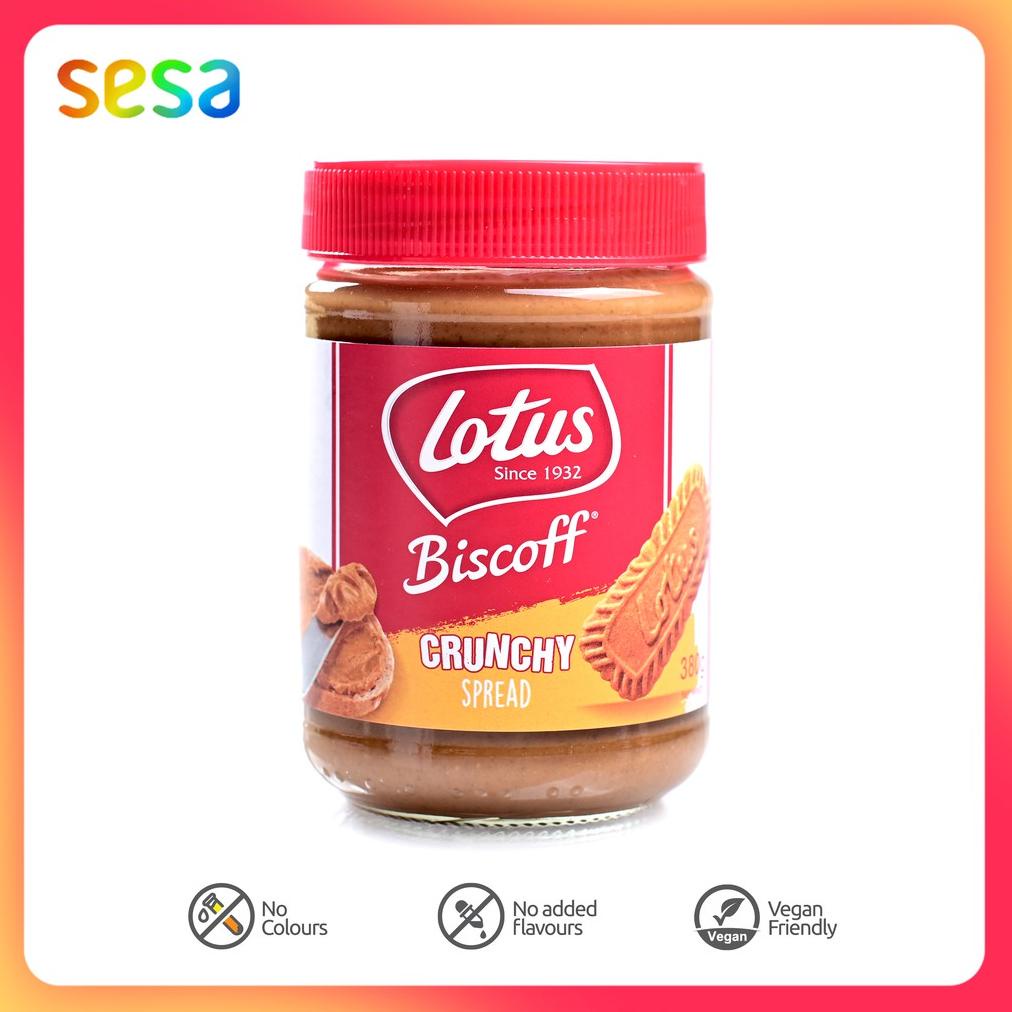 

[BAYAR DITEMPAT] Lotus Biscoff Crunchy Spread 380 g (Selai Karamel)