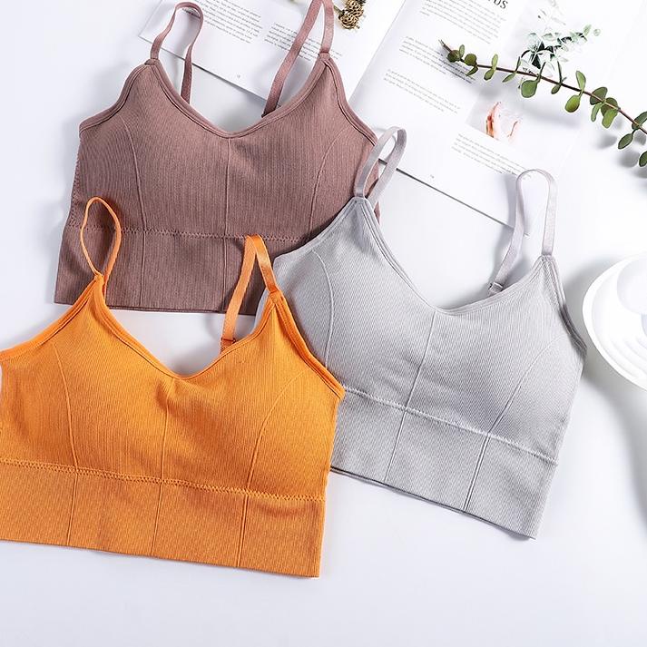 Terbaru WINGALERY Bra Wanita Model One-Piece Bra Bralette Push Up dengan Bahan Tipis Sexy Korea 1038