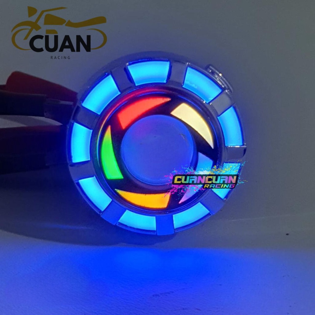 LAMPU STOP BELAKANG REM PROJIE MINI RAINBOW ARUS AC DC  UNIVERSAL