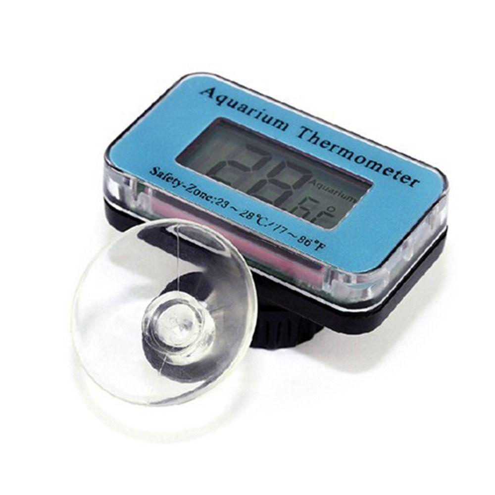 POPULAR Populer Termometer Aquarium Ikan Tangki Suhu Air Dengan Suction Cup Pengukur Suhu Tahan Air