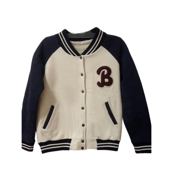 Jaket varsity tebal cowok cewek second-jaket varsity tebal dalaman sherpa-jaket varsity second murah