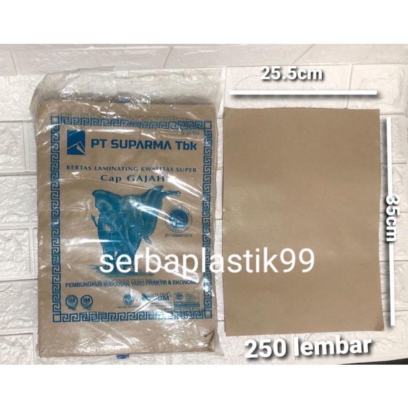 kertas nasi gajah biru pembungkus nasi uduk 250lembar
