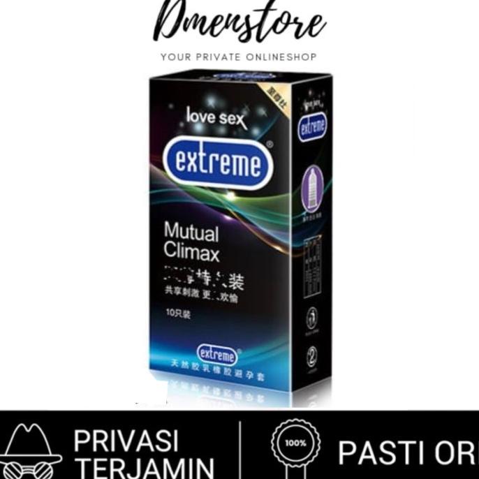 Kondom EXTREME Mutual Climax Gerigi Tahan Lama Bukan Durex