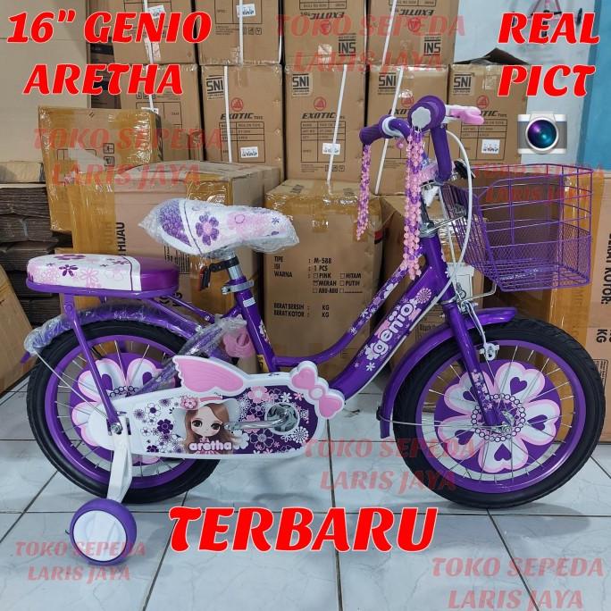 Sepeda Mini 16 Genio Aretha , Sepeda Anak Perempuan 16 Inch Genio New #Original
