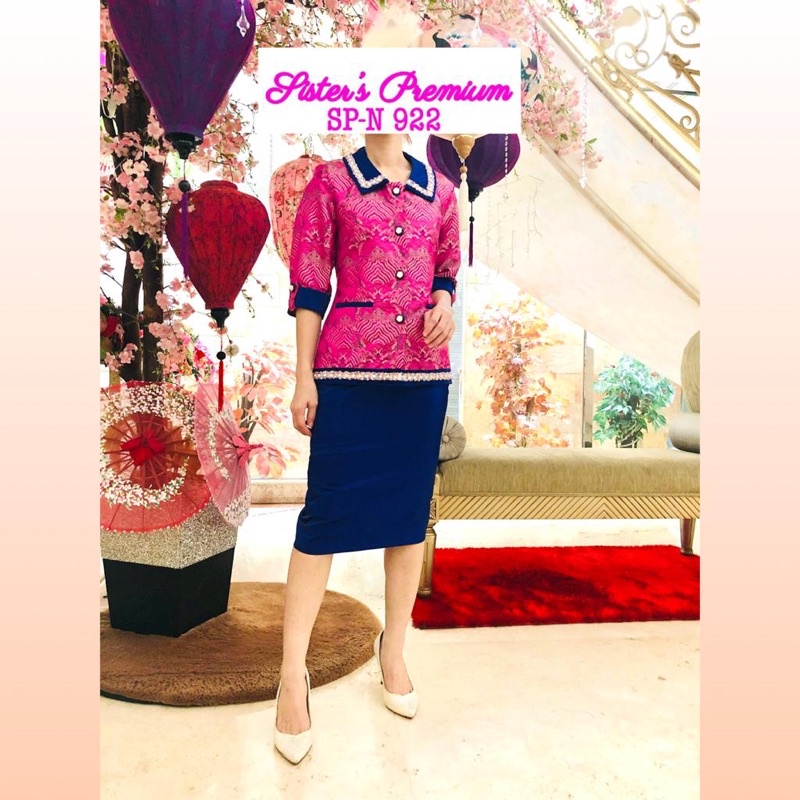 Set blazer sisters. Setelan blazer wanita premium quality bermotif dan bertexture. Blazer set import
