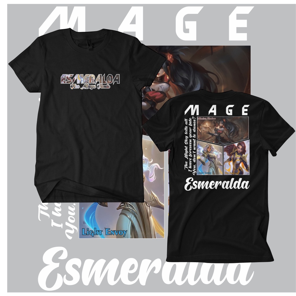 Razzan T-shirt Kaos Mobile Legends Hero Esmeralda Mage
