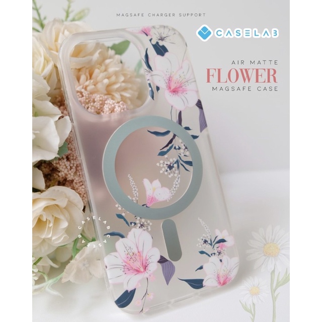 CASE FLOWER AIR MATTE MAGSAFE KOREAN DESIGN PREMIUM PRINT 14PROMAX 14PRO 14PLUS 14 13PROMAX 13PRO 13 12PROMAX 12PRO 12 11PROMAX 11PRO 11 ANTI SHOCK