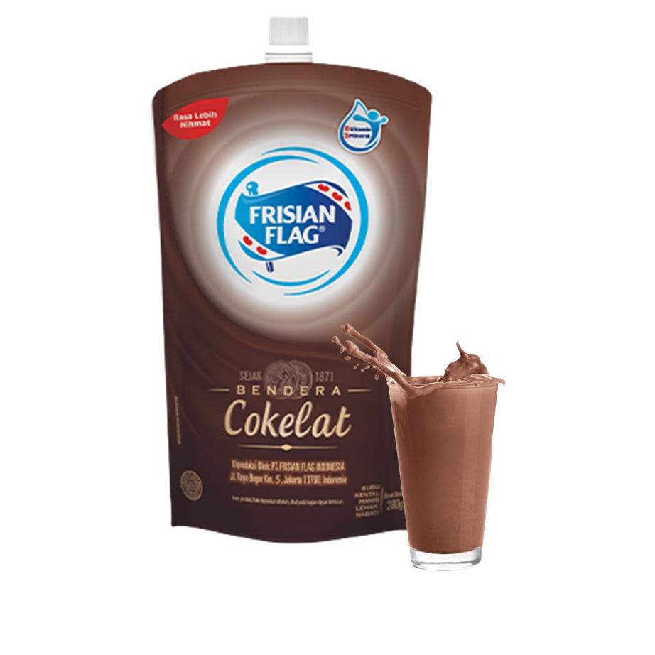 

Stok terbaru Frisian Flag Bendera Kental Manis Cokelat Pouch 280g