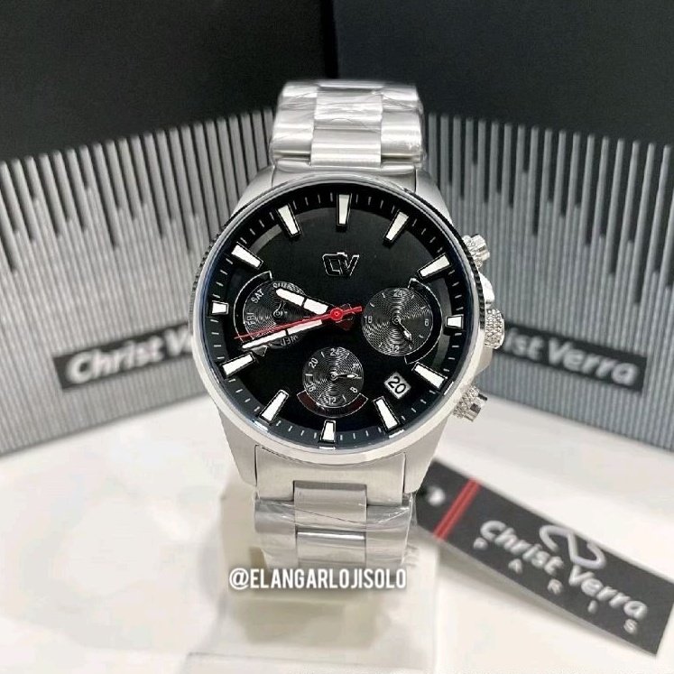 JAM TANGAN WANITA CHRIST VERRA CV C 10721L-11 BLK ORIGINAL