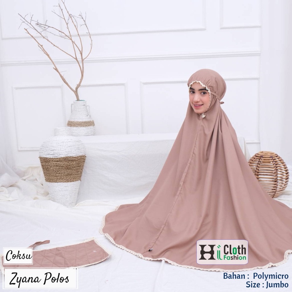 mukena dewasa tas sajadah bahan katun micro