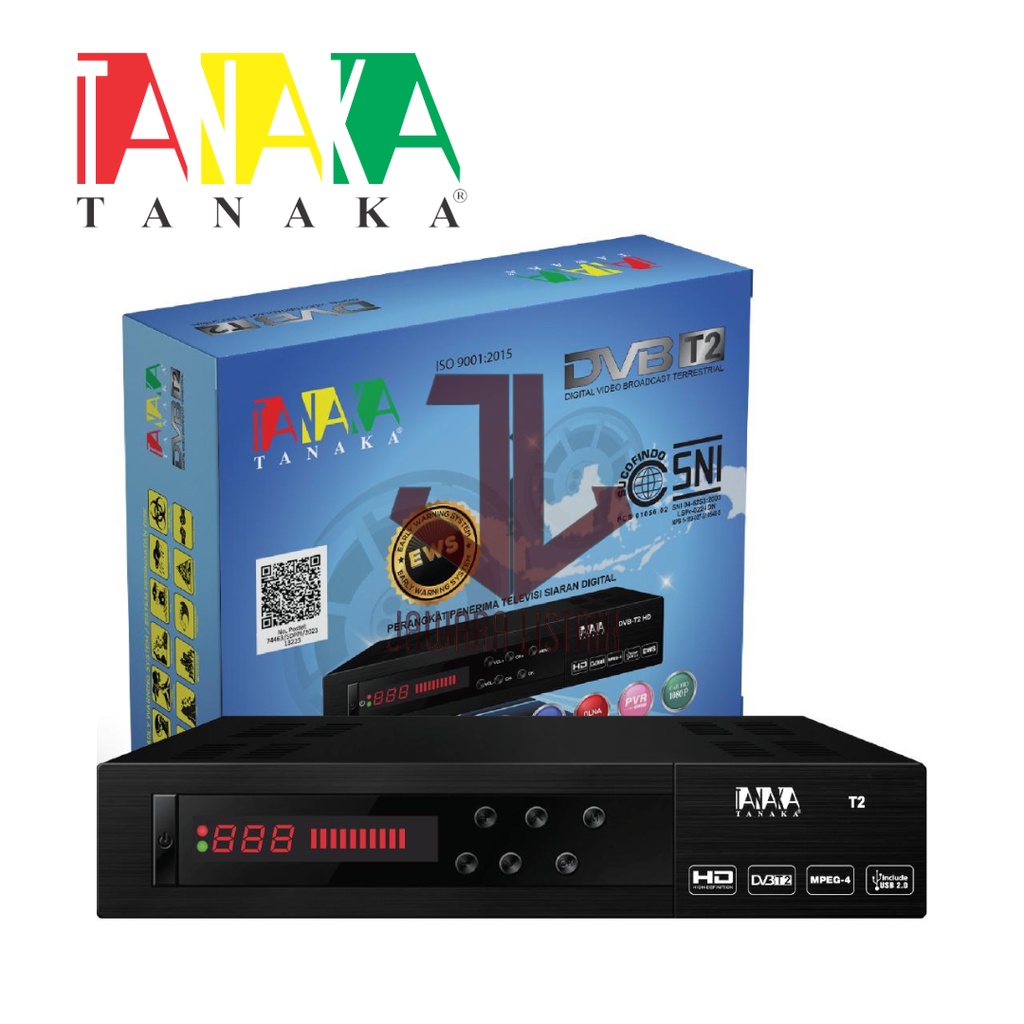 TANAKA STB SET TOP BOX DVB T2 V1 SIARAN TV DIGITAL FULL HD 1080 P