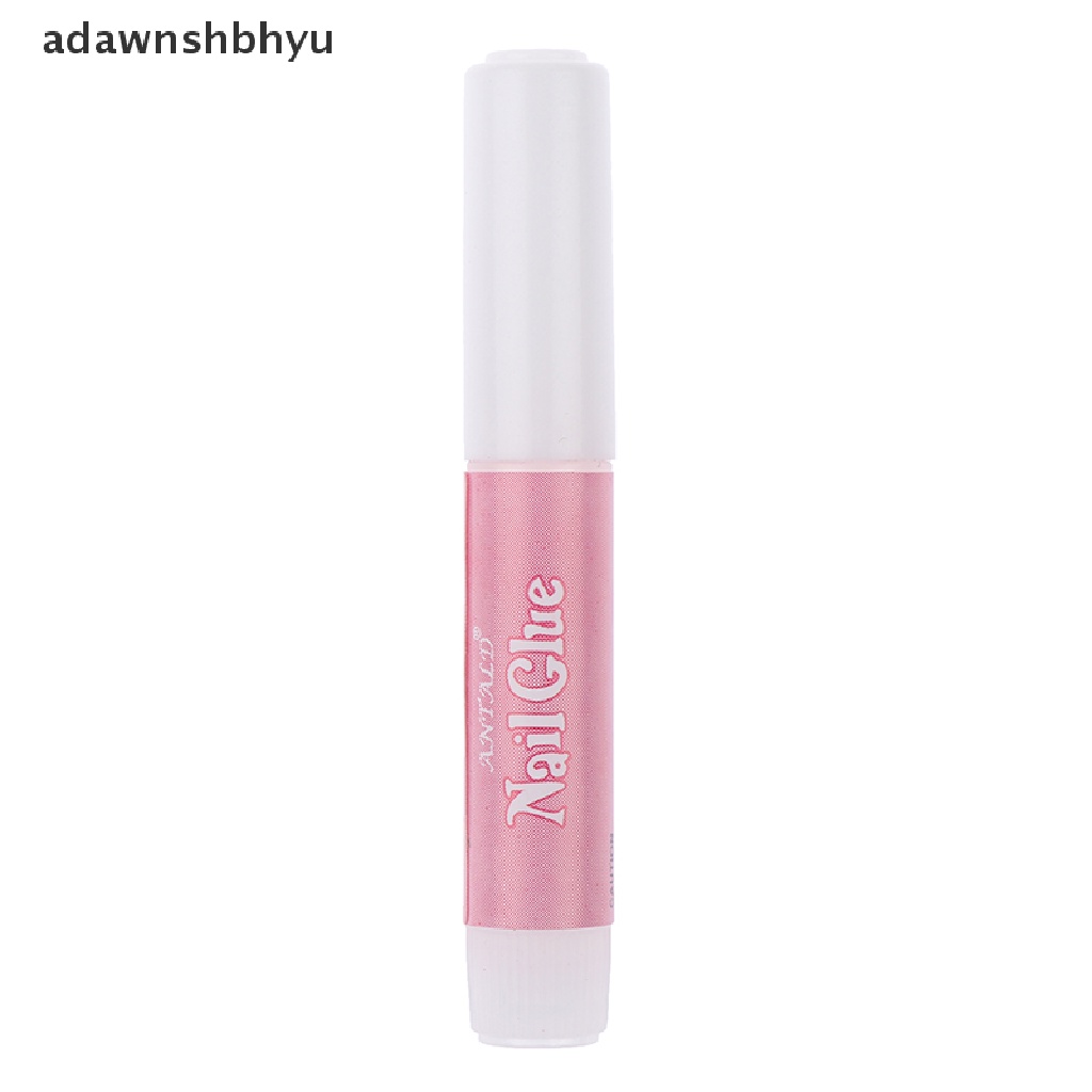 Adawnshbhyu 24Pcs Buatan Hitam Gradien Kuku Palsu Full Cover Extension Tips Dengan Lem ID