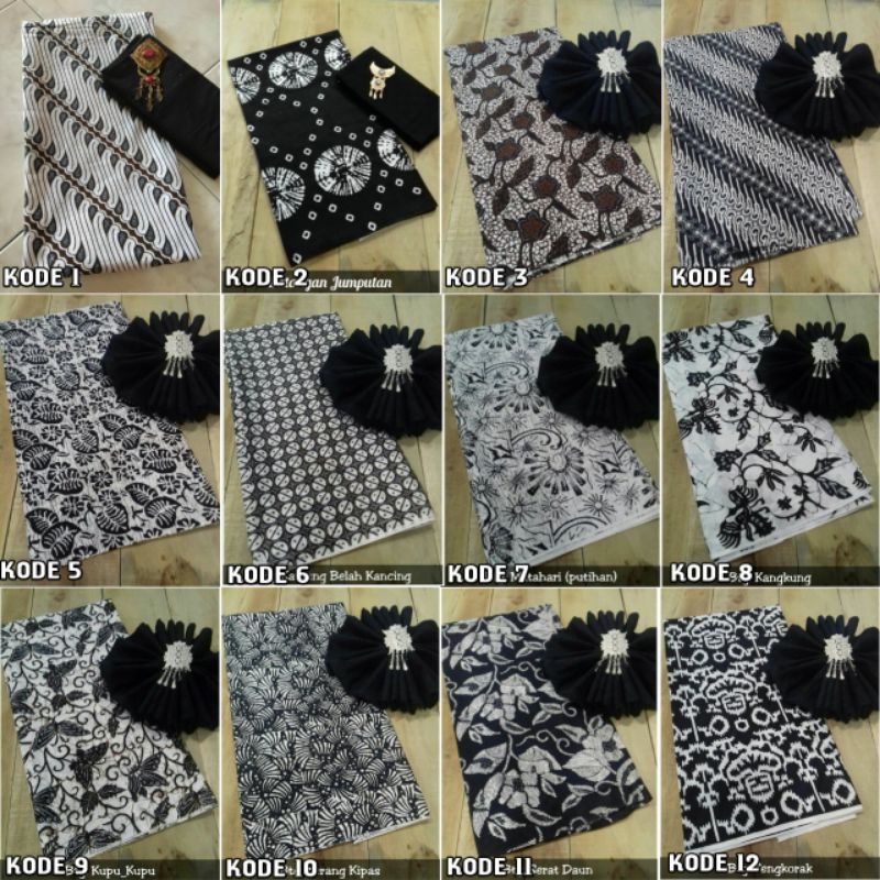 Kain Batik Printing Modern Macam" Motif Jarik Batangan  Kain Meteran Bahan Baju Batik Pekalongan Ser