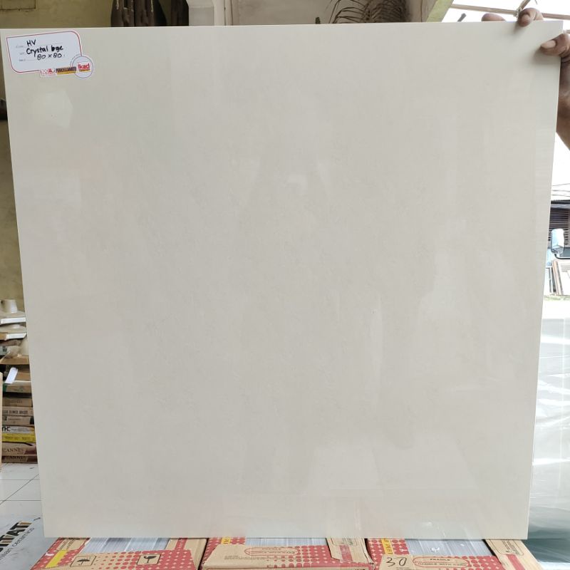 GRANIT 80X80 CREAM GLOSSY POLOS