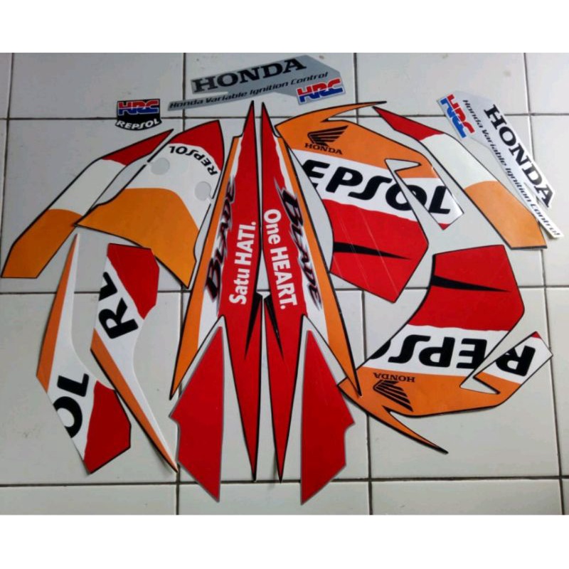 striping sticker Blade Repsol 2011 2012