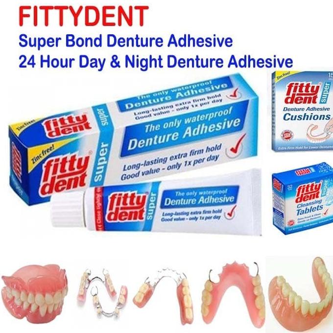 Fittydent lem gigi palsu denture adhesive