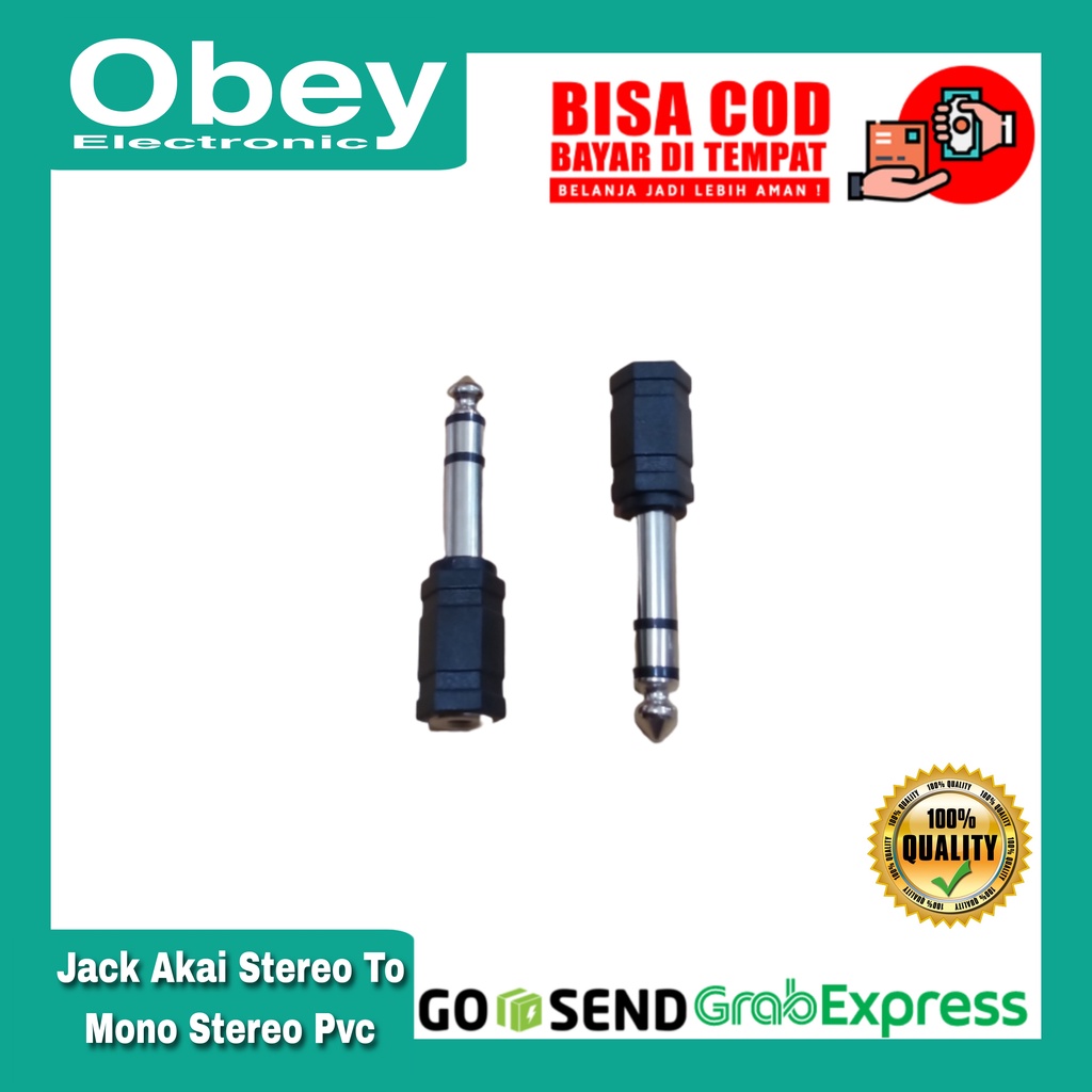 Jack Akai Stereo to Socket Mini Stereo Pvc