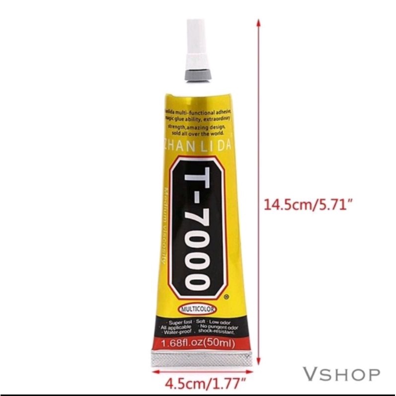 Lem Lcd - Kesing Hp T7000 Warna Hitam 50 ML