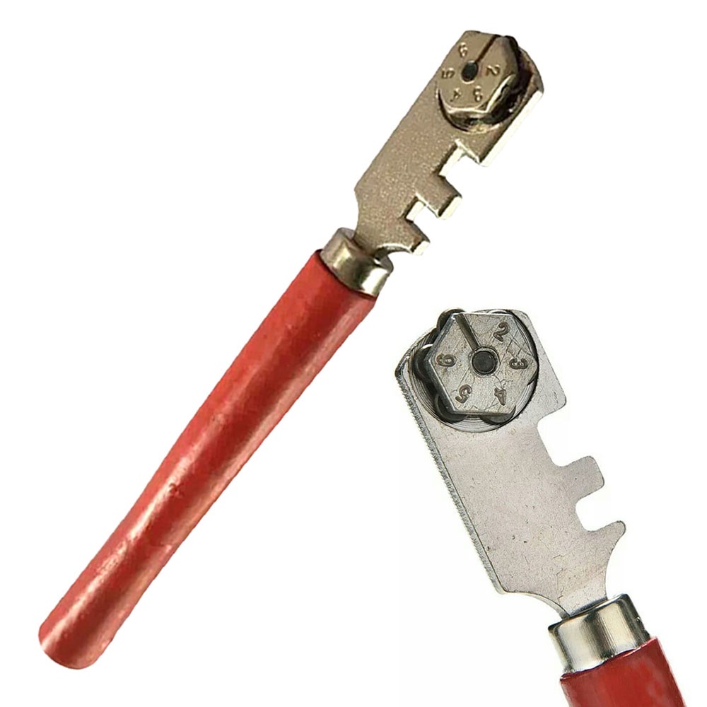 JOBO Pisau Pemotong Kaca Glass Cutter Diamond Cutting Tool - Red