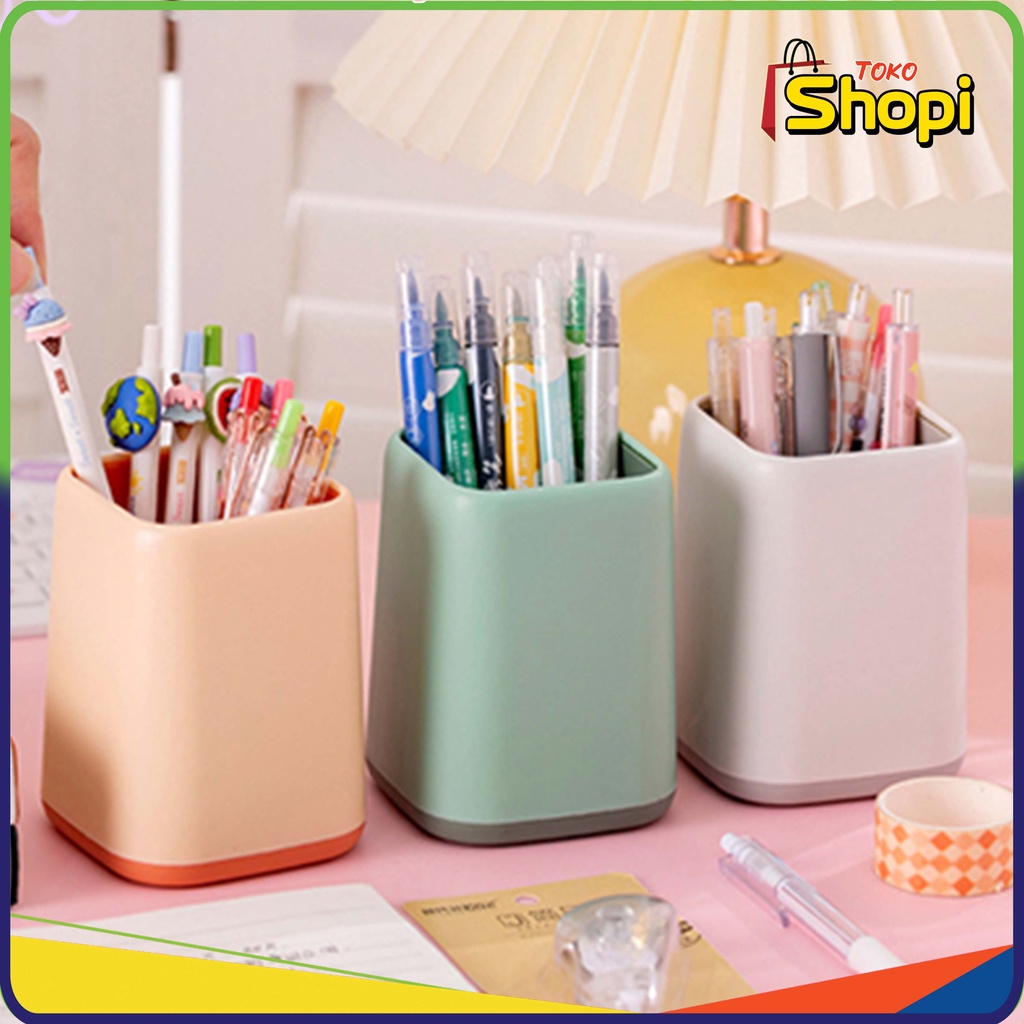 

Tempat Pensil Dan Pulpen Polos Simple Serbaguna Minimalis Pen Holder 929