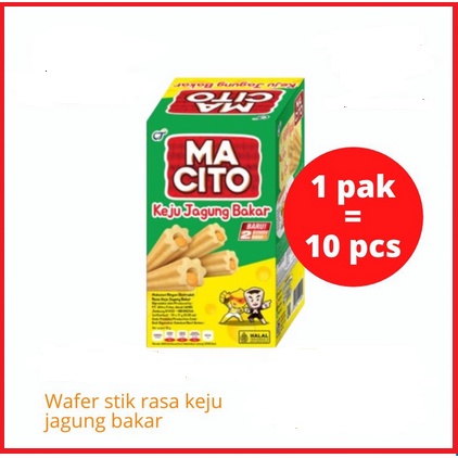 Sanck Macito | wafer Stick Rasa Keju Jagung Bakar kemasan box