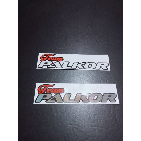 stiker tulisan team palkor cutting