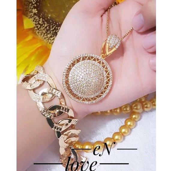 set perhiasan gelang sisik naga kalung gold glklng01
