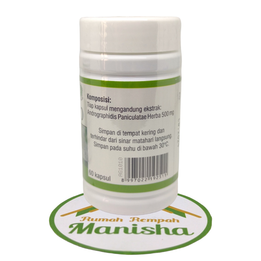 Kapsul Sambiloto Antivirus Alami (BPOM &amp; HALAL MUI) 60Kapsul Al-Ghuroba