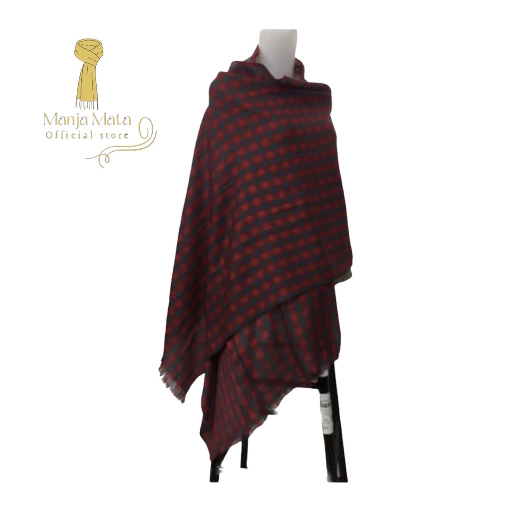 Syal motif kotak-kotak/syal shawl/ selendang pashmina motif
