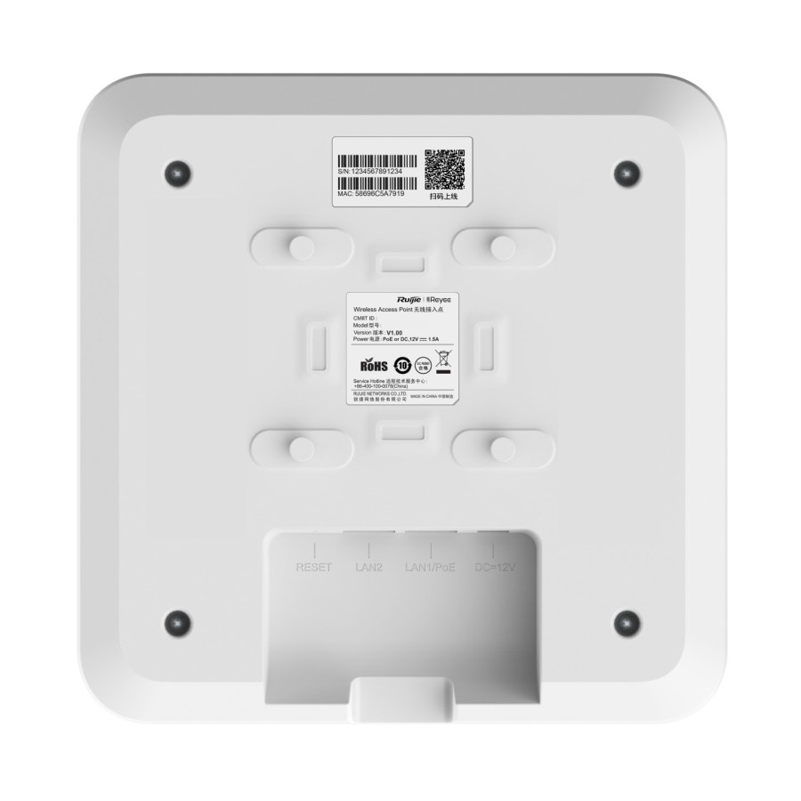 Ruijie RG-RAP2260(G) Wi-Fi 6 Dual Band Ceiling Mount Access Point