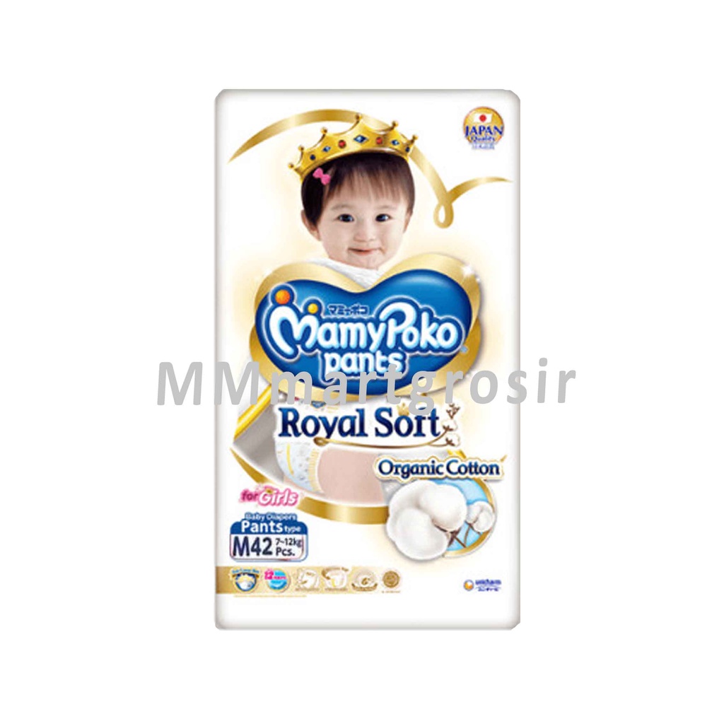 MamyPoko Pants / Royal Soft For Boys&amp;Girls / Pempers / Popok Bayi Organic Cotton