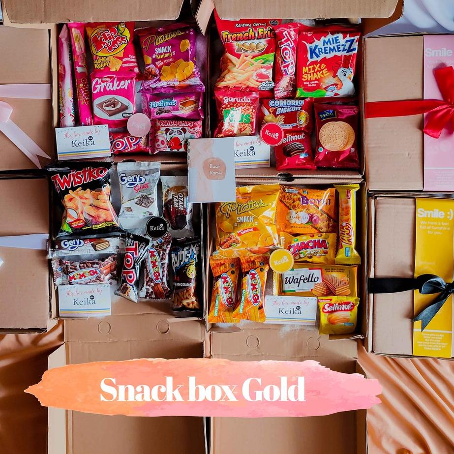 

(I-I-T✔) Snack Box 2 | Hampers Gift Ultah Kado Cewek Cowok Warna Hitam Pink Merah Snackbox Parcel Ulang Tahun amanah