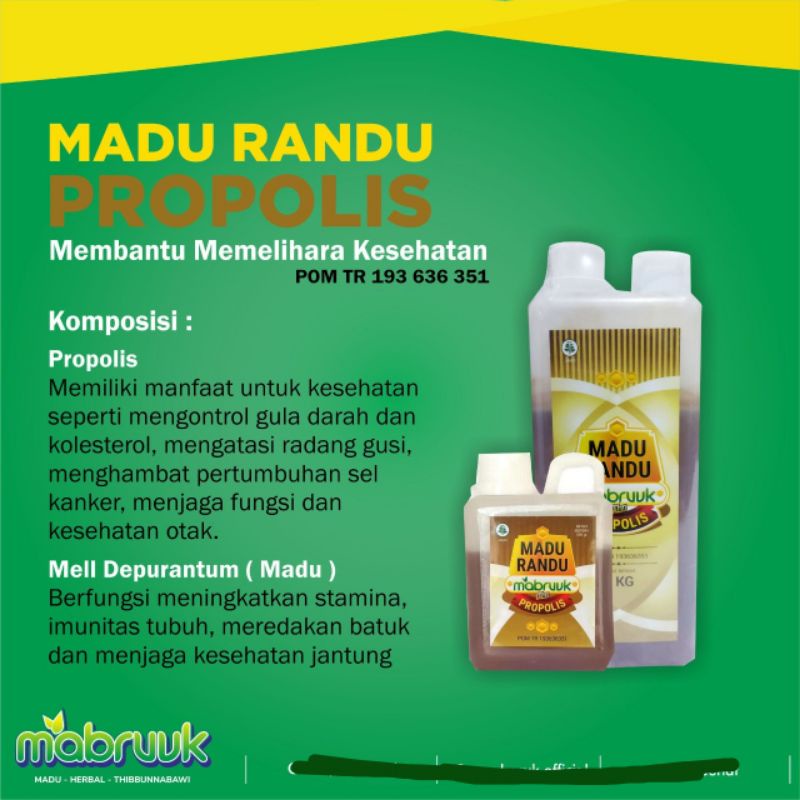 madu randu propolis mabruuk 1kg
