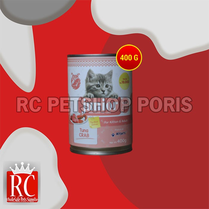 Makanan Kucing Basah Junior Wet Food Kaleng 400 Gram Non Whiskas