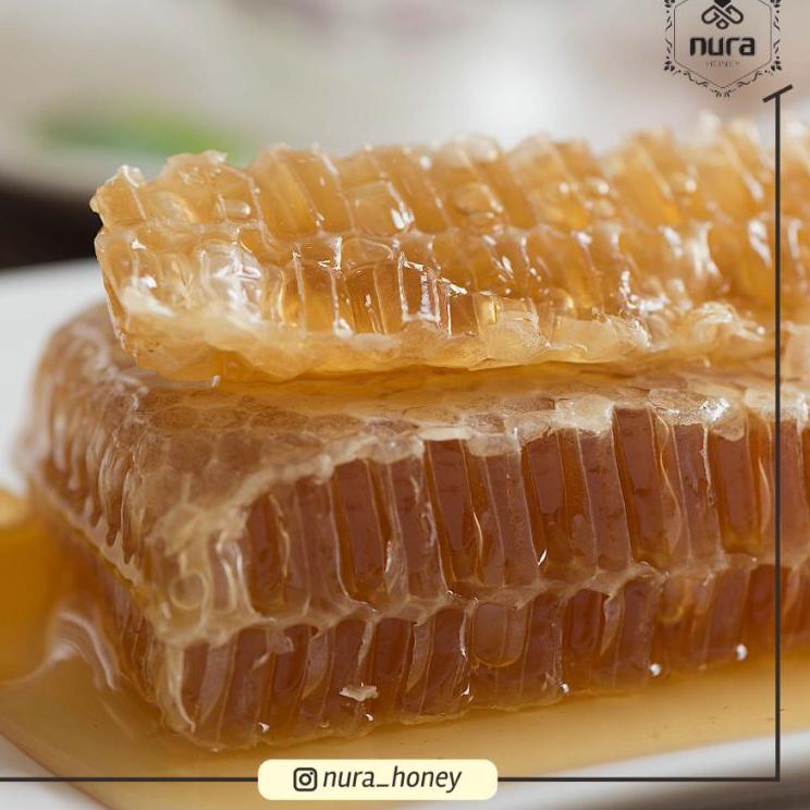 

[W-34 ㊚] Sarang Madu Melifera / Nura Honeycomb 250gr / Madu Asli Murni Mentah-terviral