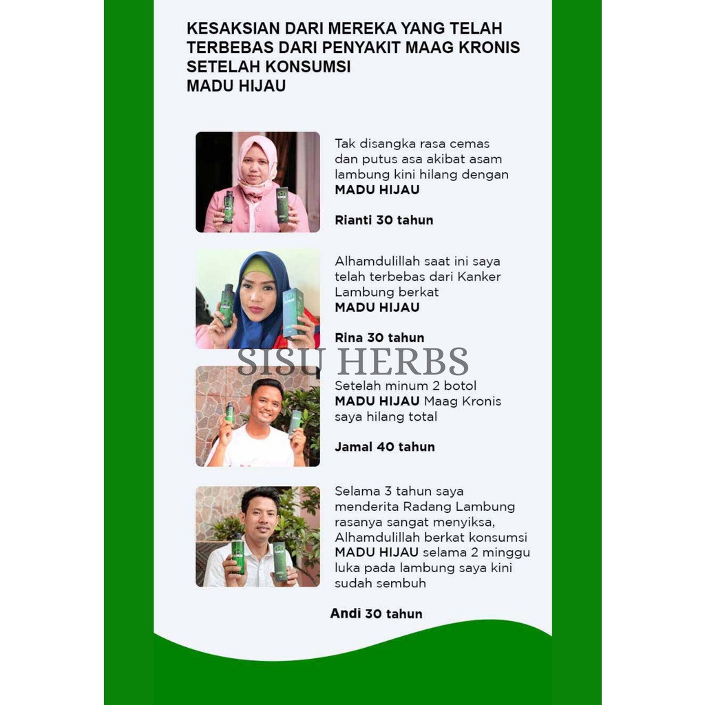 MADU HIJAU ASLI ASAM LAMBUNG MAAG KRONIS DAN GERD ORIGINAL