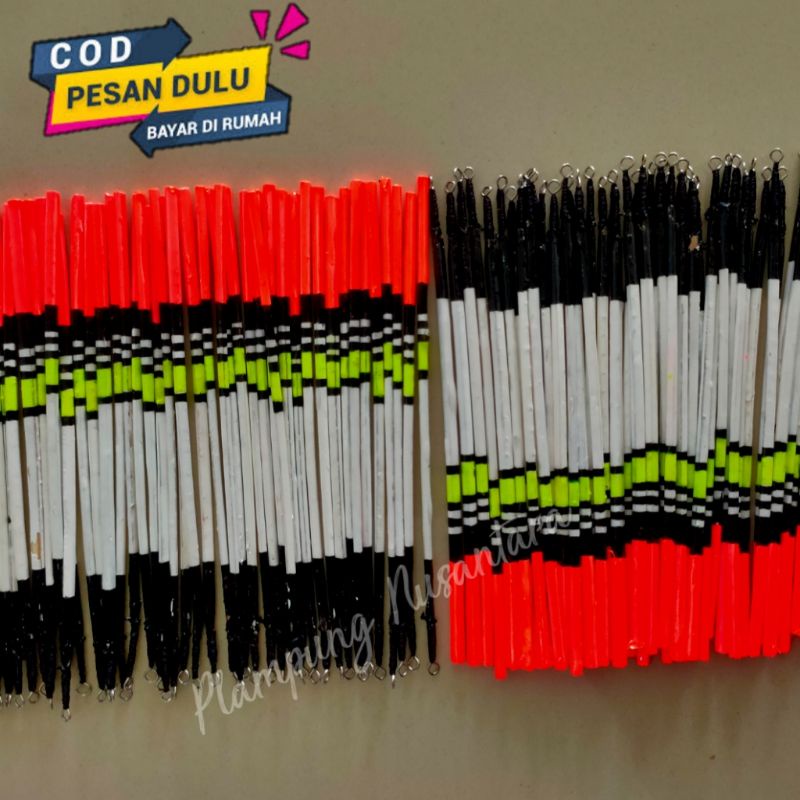 Pelampung bahan bulu burung merak asli panjang 8-10cm berkualitas