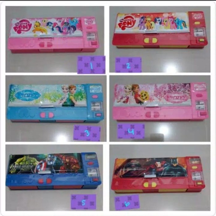 

Tempat Pensil Tempat Pensil Besar Tombol Pencet / Tempat Alat Tulis Anak