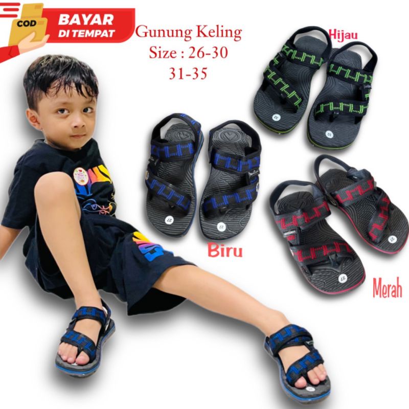 SANDAL GUNUNG ZERGER SoL UNTUK ANAK - sandal gunung anak tali belakang (SANDAL GUNUNG 2 FUNGSI) / sa