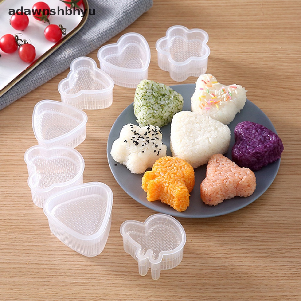 Adawnshbhyu 6 /7 Pcs Bentuk Kartun Bola Nasi Sushi Roll Sushi Mold Rice Ball Bento Press Mold Jepang DIY Tools Aksesoris Dapur DIY Nori Sushi Mold ID