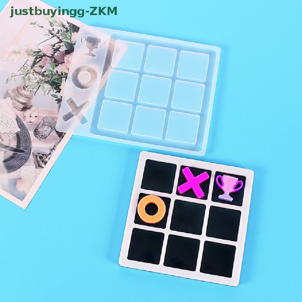 [Tinggal Belig] 1Pc Kecil Tic Tac Toe OX Catur Game Cermin Cetakan Casg Silikon Alat Perhiasan [RICO]