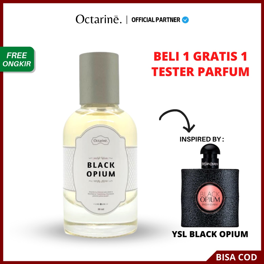 Parfum Wanita Pria Tahan Lama Aroma Manis Elegan by Octarine - Inspired by Black Opi*m | Parfume Farfum Perfume Minyak Wangi Cewek Cowok Murah Original