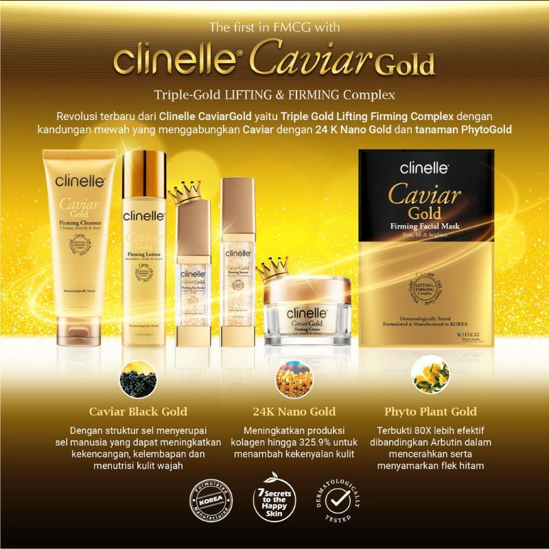 CLINELLE Caviar Gold Firming Cleanser 50gr