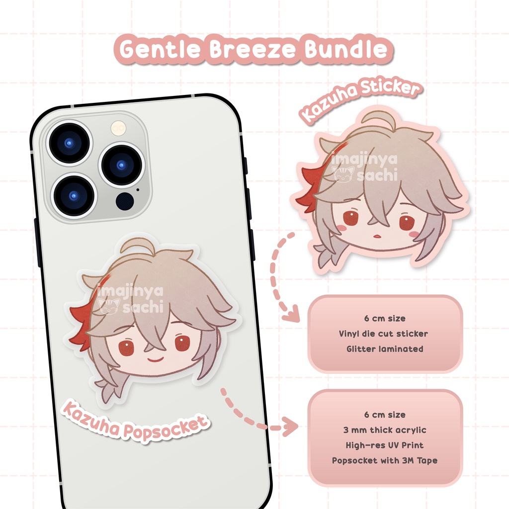 [ imajinyasachi ] Genshin Impact Anemo Bois Popsocket Griptok