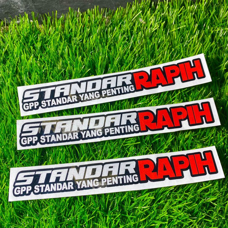 Sticker standar rapih cutting stiker STANDAR RAPIH GPP STANDAR YANG PENTING RAPIH 1PCS